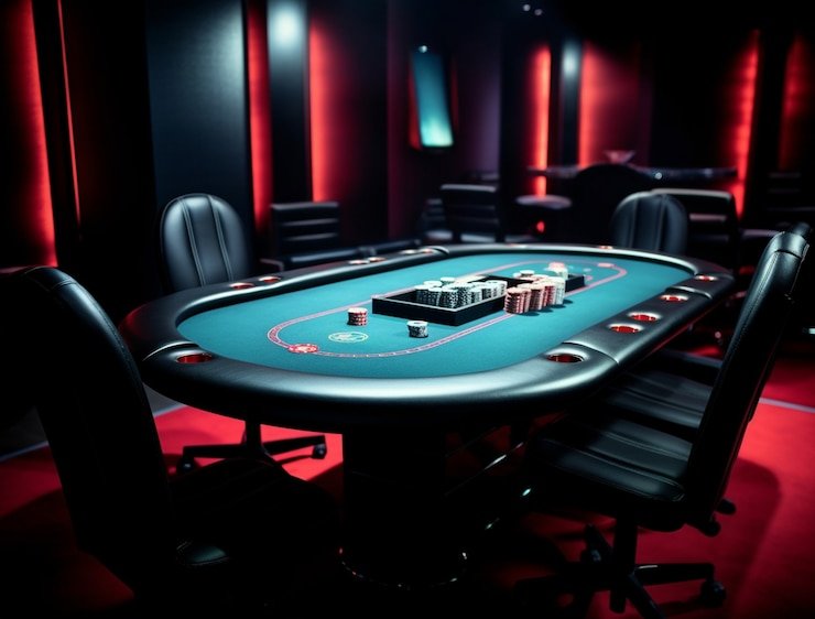 Dealer langsung dalam studio multi-kamera